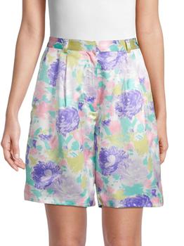 AMUR | Raquel High-Waist Bermuda Shorts商品图片,1.6折×额外8折, 额外八折