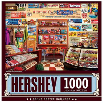 商品Masterpieces Puzzles | Hersheys Candy Shop 1000 Piece Puzzle,商家Walgreens,价格¥168图片