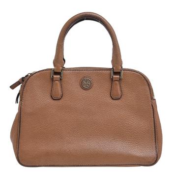 tory burch robinson, [二手商品] Tory Burch | Tory Burch Brown Leather Robinson Double Zip Dome Satchel商品图片 3.4折