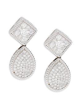 商品14K White Gold & 1.78 TCW Diamond Drop Earrings图片