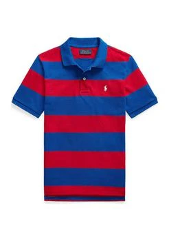 Ralph Lauren | Lauren Childrenswear Boys 8 20 Striped Cotton Mesh Polo Shirt,商家Belk,价格¥209