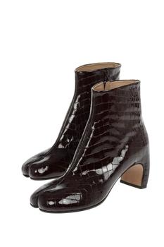 推荐Maison Margiela Women's  Burgundy Other Materials Ankle Boots商品