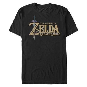 Nintendo | Nintendo Men's Legend of Zelda Breath of The Wind Logo Short Sleeve T-Shirt商品图片,独家减免邮费