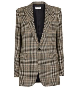 圣罗兰外套, Yves Saint Laurent | Checked virgin wool blazer商品图片 