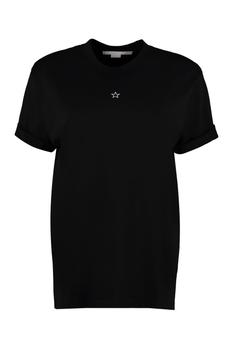 Stella McCartney | Stella McCartney Embroidered Star Detail Cotton T-shirt商品图片,