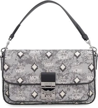 MCM | Ladies Grey Crossbody Bag in Vintage Jacquard Monogram 7.5折, 满$200减$10, 独家减免邮费, 满减