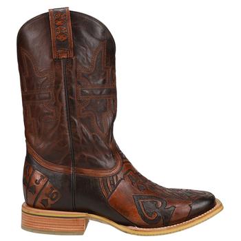商品Tin Haul | The Gambler Square Toe Cowboy Boots,商家SHOEBACCA,价格¥2290图片