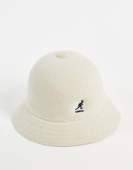 Kangol | Kangol wool casual bucket hat in white商品图片,