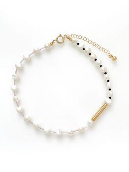 商品August Harmony | Pebble Beads Pearl Necklace (Pink),商家W Concept,价格¥696图片