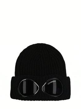 商品C.P. Company | Ribbed Wool Beanie W/goggles,商家LUISAVIAROMA,价格¥952图片