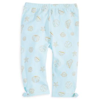 First Impressions | Baby Girls Shells-Print Capri Leggings, Created for Macy's商品图片,3.7折