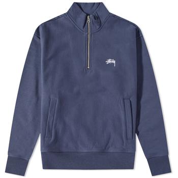 stussy卫衣直邮, STUSSY | Stussy Stock Logo Quarter Zip商品图片 
