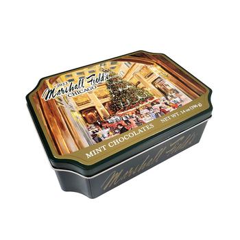 商品Frango Chocolates | Marshall Field's Holiday Walnut Room Tin Milk Mint Chocolates, 14 Oz,商家Macy's,价格¥112图片