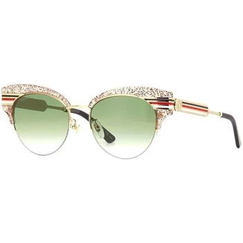 推荐Gucci Women's Sunglasses - Shiny Glitter Nude and Gold Frame | GG0283S-30002381003商品
