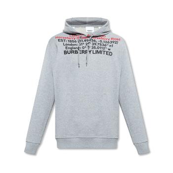 burberry卫衣, Burberry | BURBERRY 男士灰色棉质连帽卫衣 8048283商品图片 独家减免邮费