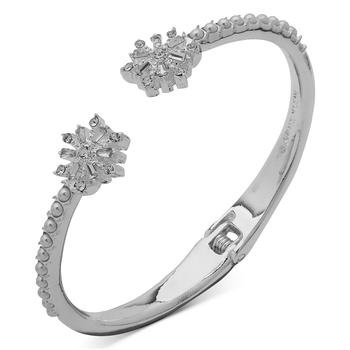 商品Silver-Tone Crystal Snowflake Hinge Bracelet,商家Macy's,价格¥164图片
