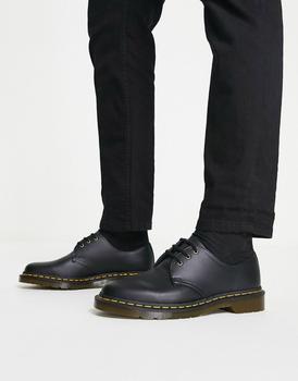 推荐Dr Martens vegan 1461 3-eye shoes in black商品