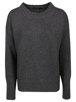 推荐Aragona Women's  Grey Cashmere Sweater商品