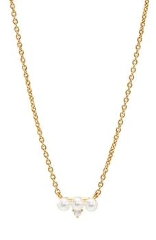 AJOA | Imitation Pearl & Cubic Zirconia Necklace,商家Nordstrom Rack,价格¥60