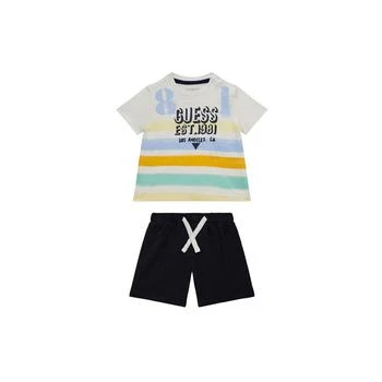 GUESS | Baby Boy Short Sleeve Shirt and Short Set,商家Macy's,价格¥313