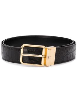 推荐NEW Bally Arkin Men's 6232241 Black Leather 110cm Belt MSRP商品