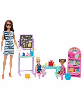 Barbie | I Love School Classroom Playset with 1 Fashion Doll, 2 Small Dolls 20+ Accessories,商家Macy's,价格¥192