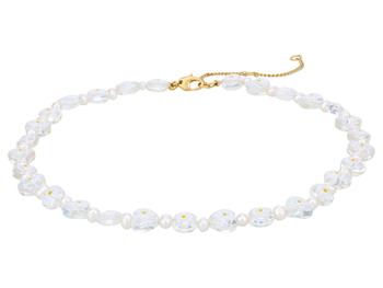 Madewell | Daisy-Printed Glass Beaded Choker Necklace商品图片,8.7折, 独家减免邮费