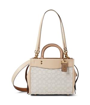 coach tote, Coach | Signature Textile Glovetanned Leather Trim Jacquard Rogue 25商品图片 7.9折