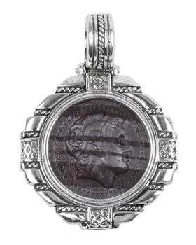 Konstantino | 18K White Gold Carved Ferrite Pendant,商家Neiman Marcus,价格¥5404