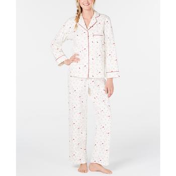 商品Printed Cotton Flannel Pajama Set, Created for Macy's图片
