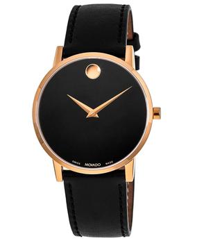 推荐Movado Museum Classic Rose Gold Tone Black Dial Men's Watch 0607196商品