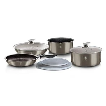 Berlinger Haus | 9-Pieces Cookware Set w/ Detached Ergonomic Handle Carbon Collection,商家Premium Outlets,价格¥995