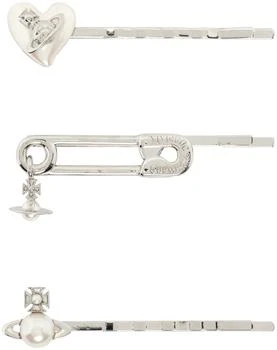 Vivienne Westwood | Silver Tilda Hair Pin Set,商家Ssense US,价格¥2125