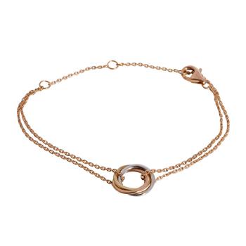美国卡地亚手镯, [二手商品] Cartier | Pre-Owned Cartier Trinity Bracelet in 18k 3 Tone Gold Small Model商品图片 8.5折