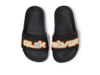 Quiksilver | Quiksilver Kids Rivi Wordmark Slide II Sandal (Toddler/Little Kid/Big Kid),商家Zappos,价格¥155