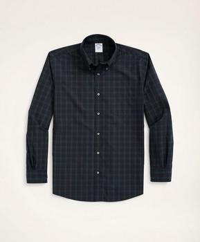 布克兄弟 衬衫, Brooks Brothers | Regent Regular-Fit Original Broadcloth Sport Shirt, Black Watch Tartan商品图片 5折