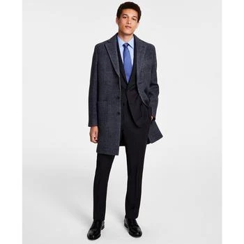 Brooks Brothers | Men's Plaid Double-Face Wool Blend Overcoat 6折