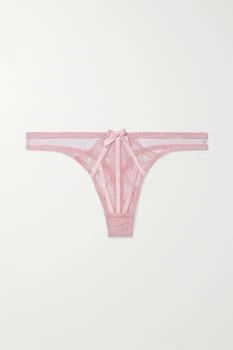 L'Agent by Agent Provocateur | Rozlyn 缎布边饰绢网蕾丝丁字裤 额外9.7折, 额外九七折