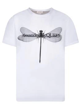 Alexander McQueen | Dragonfly White T-shirt 独家减免邮费