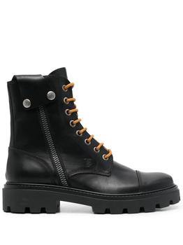 推荐Men's Black Combat Boots in Leather商品
