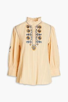 推荐Igor embroidered cotton-gauze blouse商品