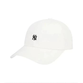 推荐【享贝家】ZY- MLB 小标Logo刺绣 鸭舌帽 白色 男女同款情侣款 32CPNA111-50I-FREE商品