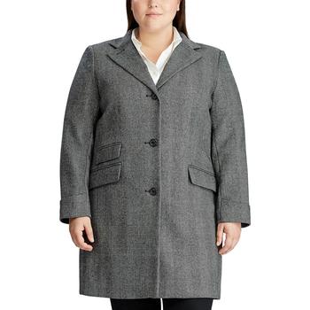 推荐Women's Plus Size Buttoned Walker Coat, Created for Macy's商品