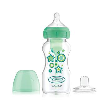 商品Dr. Browns | Anti-Colic Options+ Wide-Neck Baby Bottle to Sippy Bottle, 9oz, Green,商家Macy's,价格¥144图片