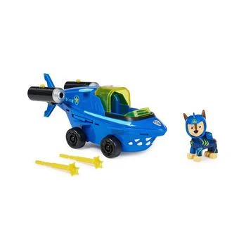 Paw Patrol | Aqua Pups, Chase Shark Vehicle with Collectible Action Figure 