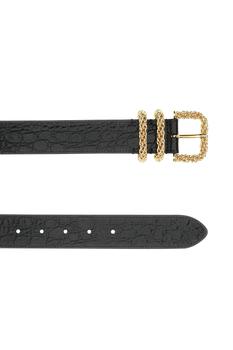 推荐Black leather Katina belt商品