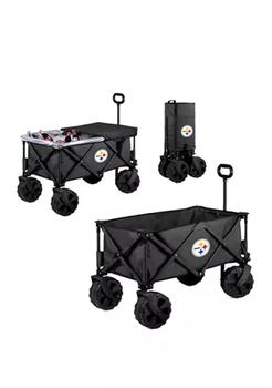 商品NFL Pittsburgh Steelers Adventure Wagon Elite All Terrain Portable Utility Wagon图片
