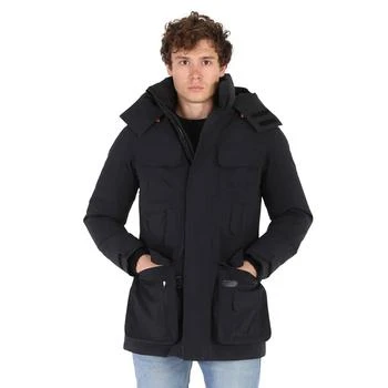 推荐Save The Duck Men's Black Logo Down Jacket, Size X-Large商品