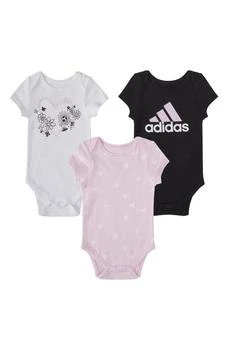 Adidas | 3-Pack Logo Short Sleeve Bodysuits 3.2折