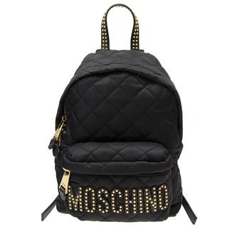 product Moschino Ladies Quilted Logo Stud Backpack image
